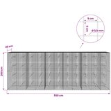  Gabion s žicom debljine 3,5 mm i mrežom 5x5 cm 550x20x200 cm | shoptok.hr