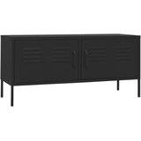 vidaXL TV omarica črna 105x35x50 cm jeklo | Shoptok.si