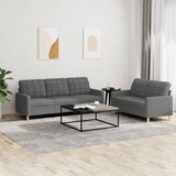 vidaXL 2-dijelni set sofa s jastucima tamnosivi od tkanine Cijene