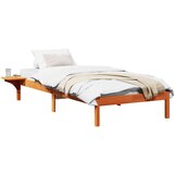 vidaXL Konstrukcija postelje Voskast rjav 100 x 200 cm, (5000123489) | Shoptok.si