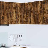 vidaXL Stenska kuhinjska omarica z vrati Dimljeni oreh 57 x 57 x 80 cm | Shoptok.si