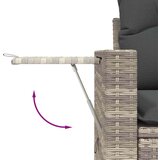 vidaXL 9-dijelni set vrtnih sofa od poliratana s jastucima svjetlosivi | shoptok.hr