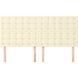  Uzglavlje krem boje 160x5x118/128 cm umjetna koža | shoptok.hr