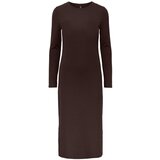 Pieces Obleka 'Kylie' temno rjava | Shoptok.si