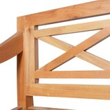 BATAVIA klupa 98 cm masivno drvo mahagonija svjetlo smeđa | shoptok.hr