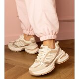 Gemre Beige Aries chunky sole sports sneakers | Shoptok.si