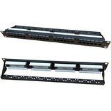 Patch panel 24-vratni 1U 19" Cat6 UTP/stranski nosilec | Shoptok.si