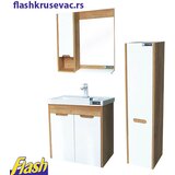 Komplet konzolni lavabo, ogledalo i vertikala - FLORA 60cm | Eponuda.com