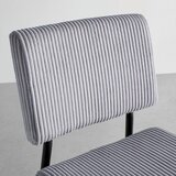 Bessagi Home stol elia, siva, rebrasti žamet | Shoptok.si