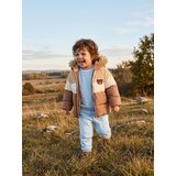 Sinsay Prošivena puffer jakna s kapuljačom i motivom medvjedića | shoptok.hr
