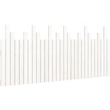 Maison Chic Stensko posteljno vzglavje - Vzglavna omarica belo 185 x 3 x 80 cm trdna borovina, (22078440) | Shoptok.si