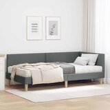  Kotni okvir postelje z matrico Drugo 2 pcs Siva blago, (5000123299) | Shoptok.si