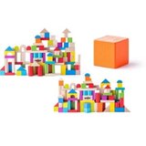  Drvene kocke u boji -100 delova | Eponuda.com