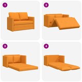  Podni kauč na razvlačenje 2-u-1 tamnožuti 112x174x55 cm tkanina | shoptok.hr