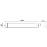  LED tehnička fluorescentna svetiljka LED/36W/230V IP65 4000K 126 cm | Eponuda.com
