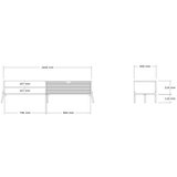 Hanah home TV polica Trezza Sapphire Oak White