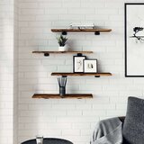 vidaXL Zidne police 4 kom boja hrasta 60x20x1 5 cm konstruirano drvo | shoptok.hr
