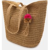 Sinsay Pletene shopper torba s ukrasnom resicom | shoptok.hr