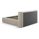 Windsor & Co Sofas Bež oblazinjena zakonska postelja s prostorom za shranjevanje z letvenim dnom 160x200 cm Jason – | Shoptok.si