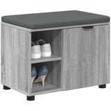  Haldna klop z blazino Enobarvno Siva Sonoma 60 x 38 x 46 cm, (5000160696) | Shoptok.si