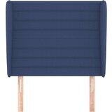  Uzglavlje s ušima plavi 93x23x118/128 cm od tkanine | shoptok.hr