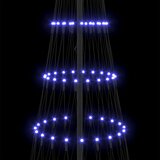 LED božićno drvce s 295 LED svjetlima Plava 250 cm Metal | shoptok.hr