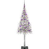  Božićno drvce s 150 LED svjetlima Bijelo 150 cm PE i čelik Slike