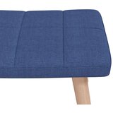  Gugalni stol s stolčkom modro blago, (20804144) | Shoptok.si