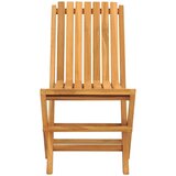  Sklopive vrtne stolice 4 kom 47x47x89 cm od masivne tikovine | Shoptok.si
