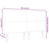  Uzglavlje Krema 160 cm Kordura tekstil | shoptok.hr