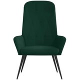  Stolica za opuštanje tamnozelena baršunasta | shoptok.hr