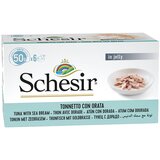 Schesir Multipak Cat - Tunjevina i Orada 6x50g - 300g Cene