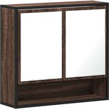 vidaXL Kupaonski ormarić s ogledalom smeđi hrast 65x20x60 cm | shoptok.hr
