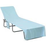 vidaXL Brisače za ležalnik 2 pcs Modra 210 x 75 cm | Shoptok.si