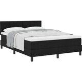  Postelja boxspring z vzmetnico Črna 160 x 200 cm blago, (5000126818) | Shoptok.si