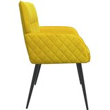 Dvosjed s metalnim nogama 2-sjedalo Žuta Baršun | shoptok.hr