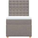  Krevet s oprugama i madracem smeđesivi 100 x 200 cm od tkanine | shoptok.hr
