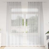 Voile zavjesa 2 pcs Svijetlo siva 225 x 140 cm Poliester | shoptok.hr