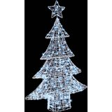 vidaXL Božično drevo med 100 LED Hladno bela 120 cm Akril | Shoptok.si