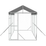 Vanjski kavez za pse s krovom srebrni 2x6x2,5 m pocinčani čelik | shoptok.hr