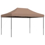  Sklopivi prigodni šator za zabave smeđi 410 x 279 x 315 cm | shoptok.hr