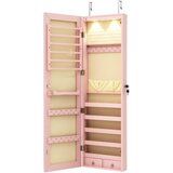 Costway Omarica za nakit z ogledalom in LED Toaletni pribor 35,5 x 10 x 120 cm, (5000399745) Cene