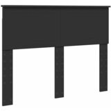 vidaXL Vzglavje z vzglavjem Črna Orehovina 120 cm Konstruiran les, (5000109696) | Shoptok.si