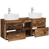  Set ormarića za kupaonicu 3 kom. Staro drvo 49,5 x 44,5 x 65 cm | shoptok.hr