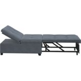 vidaXL Sofa Krevet 3-u-1 Izvlačni Dizajn Tamno Sivi Baršun | shoptok.hr