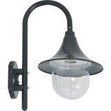 vidaXL Vrtna zidna svjetiljka E27 42 cm aluminijska tamnozelena | shoptok.hr