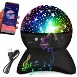 Led rgb baterija. projektor zvučnik usb sd bluetooth mijenjanje projekcija crn