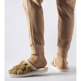 Gemre Beige insulated women's slippers Crissa | shoptok.hr