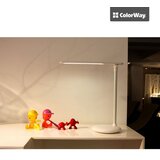 COLORWAY LED Stolna Lampa s Ugrađenom Baterijom Bijela | shoptok.hr