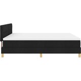  Krevet s box springom s madracem crne boje 180x200 cm od tkanine | shoptok.hr